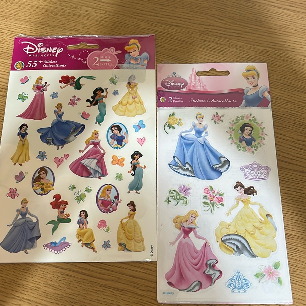 Disney princess sticker lot